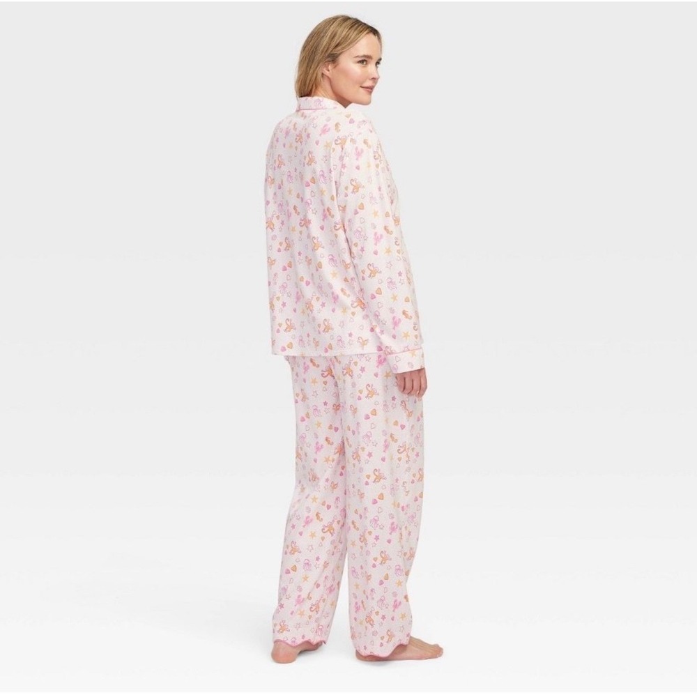 Roller Rabbit x Target Sea Life Pajama Set Pants Womens XS NEW Seahorse Monkey - Picture 3 of 4